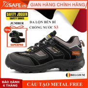 Giày bảo hộ lao động nam Jogger Jumper S3 SRC da bò lộn bền bỉ, thoáng khí,chống nước, cấu tạo phi kim nhẹ hơn - [XSAFE]
